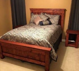twin bed with nightstand