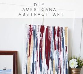 americana diy abstract art
