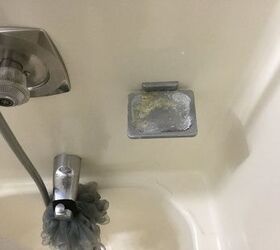 How do I fix this bathroom soap dish holder? : r/fixit