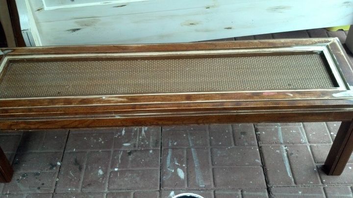 giving an outdated coffee table a new look