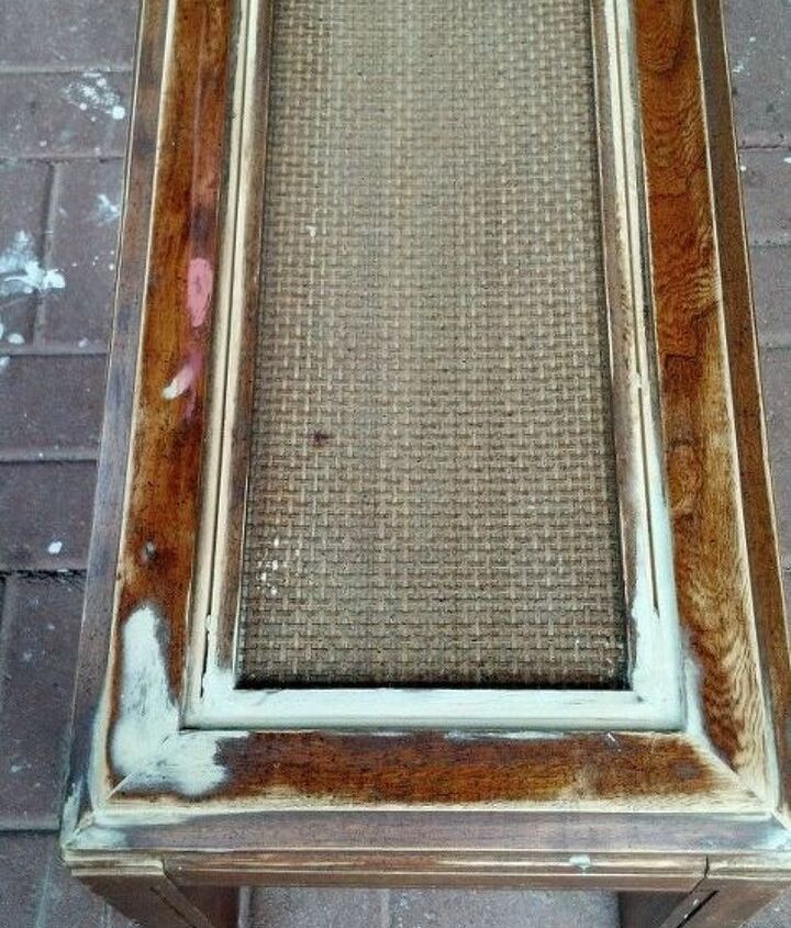 giving an outdated coffee table a new look