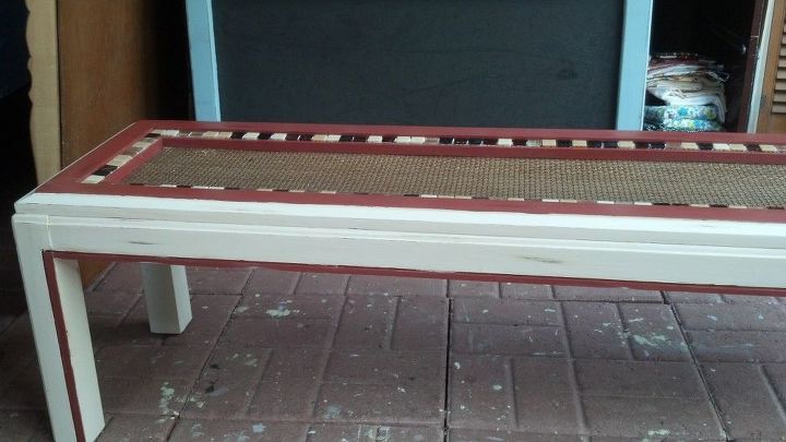 giving an outdated coffee table a new look