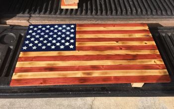 As Rustic as is It Gets! The Great American Flag