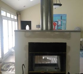 paint exposed fireplace flue