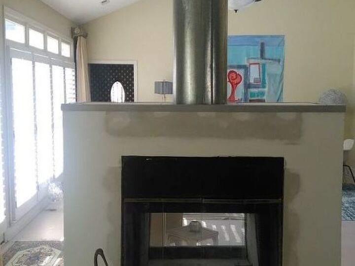 q paint exposed fireplace flue