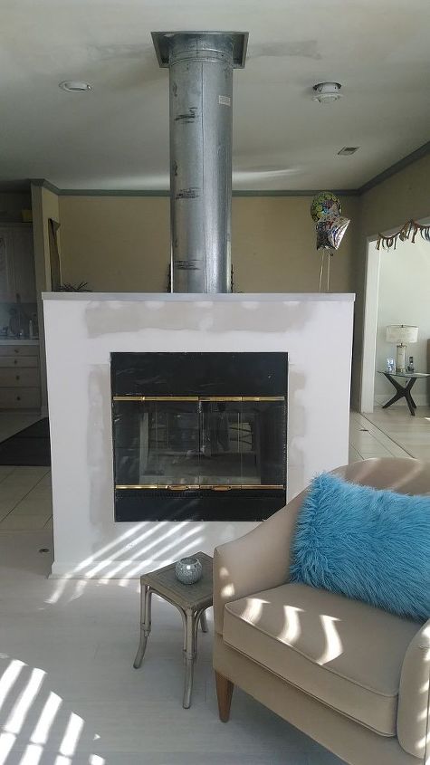 paint exposed fireplace flue