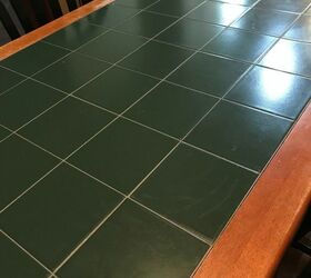 Kitchen table deals with tile inlay