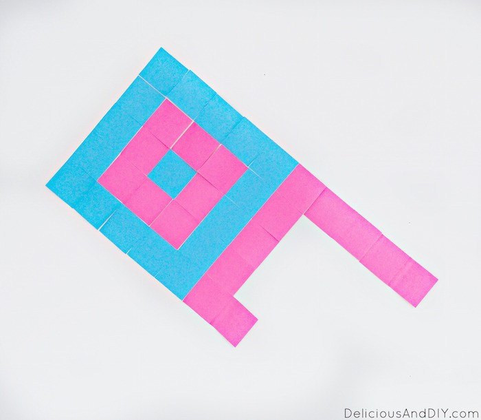 goal wall using post its