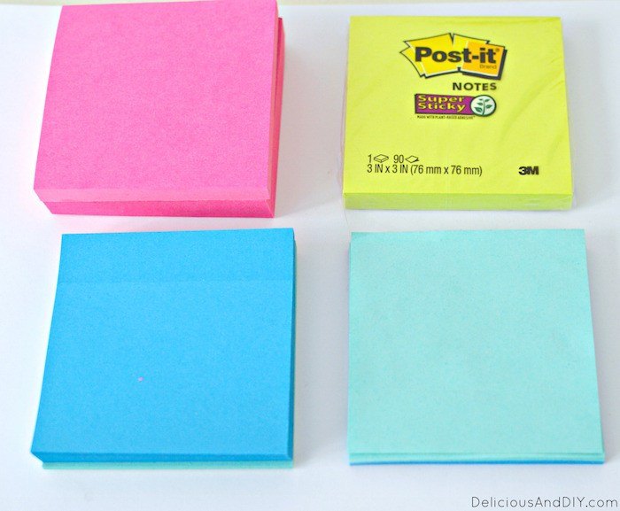 goal wall using post its