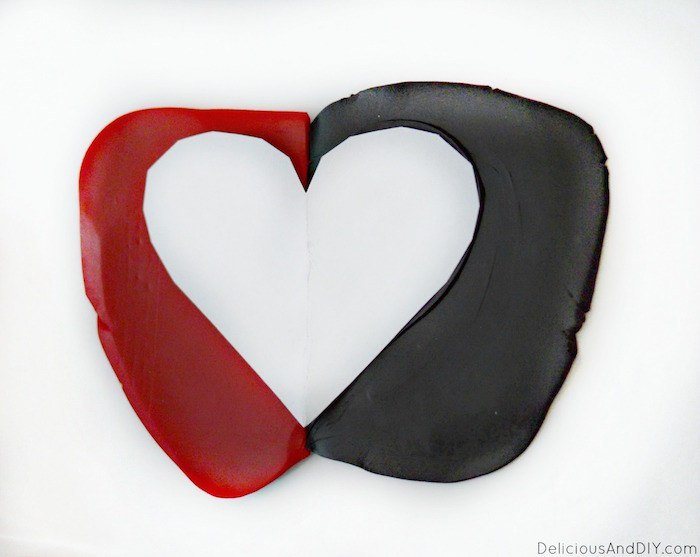 diy heart clay ring dish