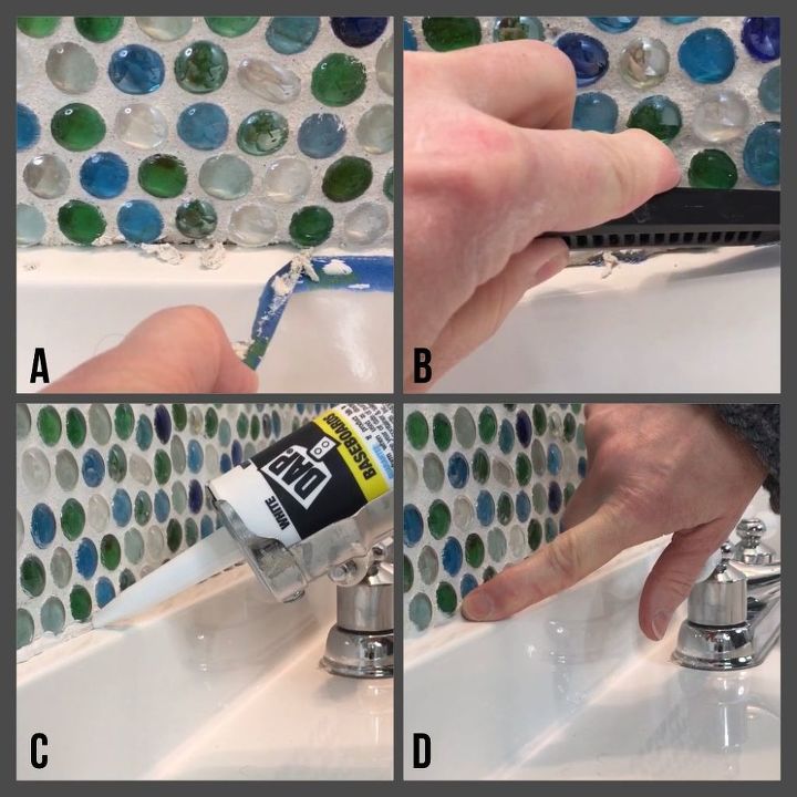 dollar store backsplash
