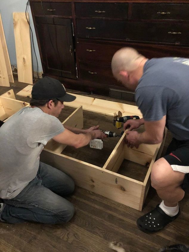 diy large shelving unit