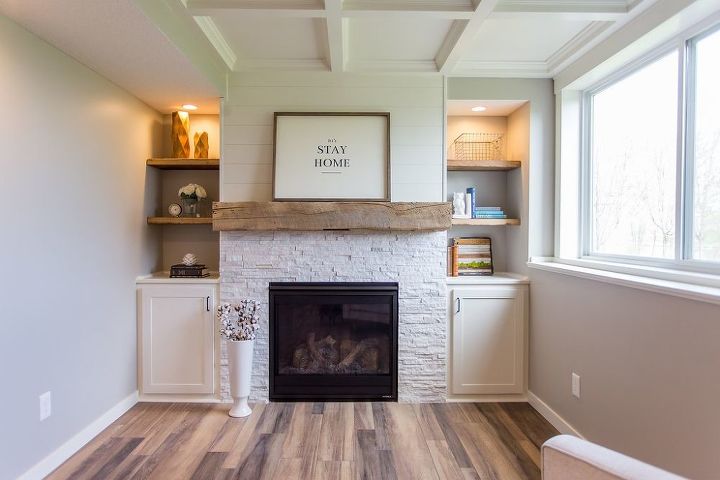 modern farmhouse basement before after