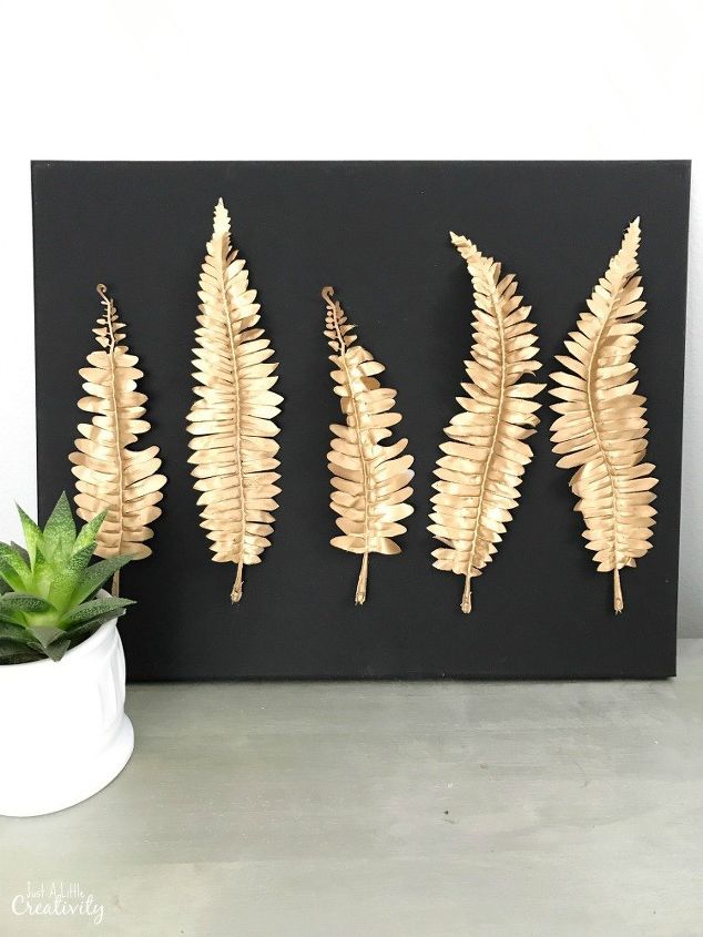 diy metal leaf bedroom wall art