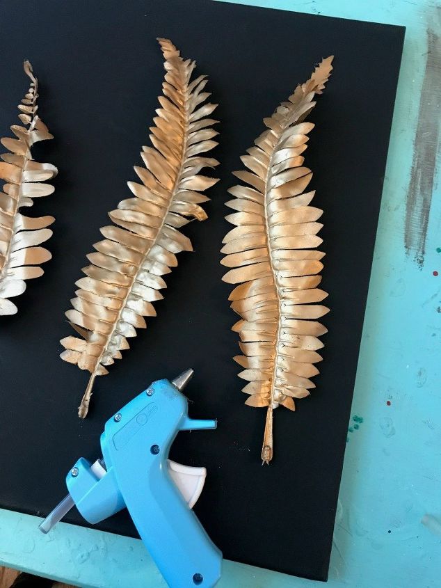 diy metal leaf bedroom wall art