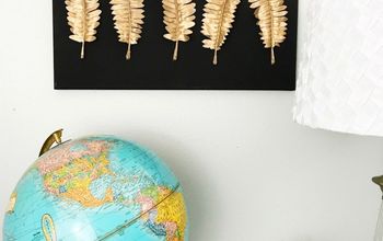 DIY Metal Leaf Bedroom Wall Art