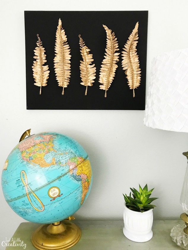 diy metal leaf bedroom wall art