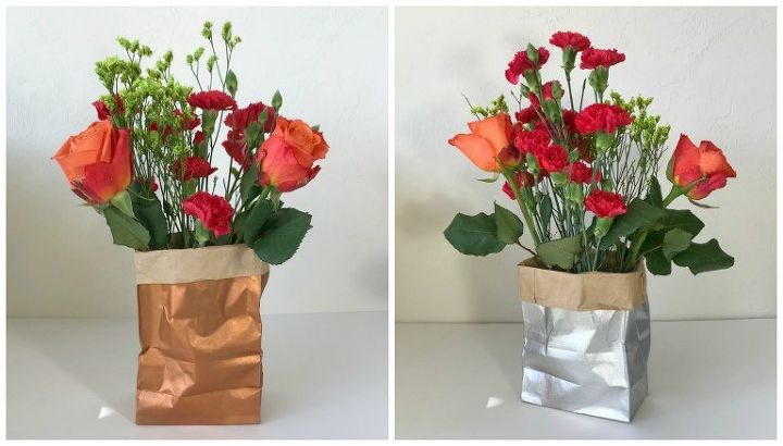paper bag vases