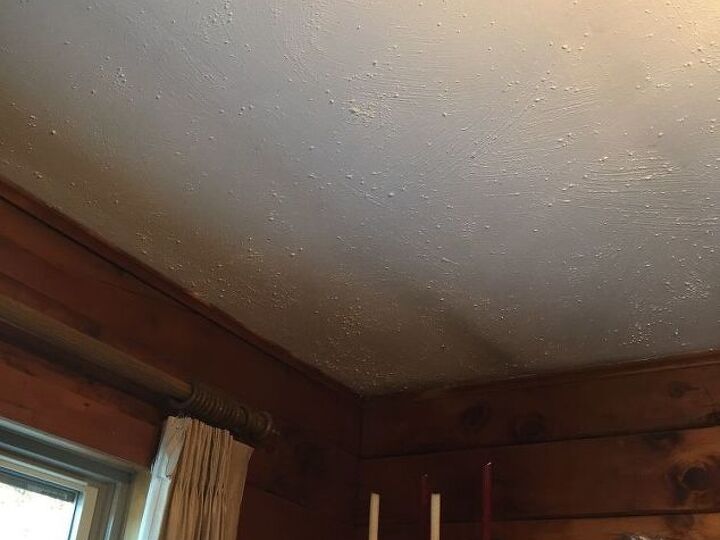 q what can i cover a popcorn ceiling with