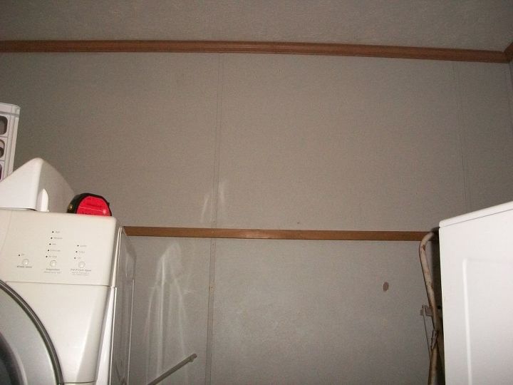 laundry room make over for less than 30 dollars