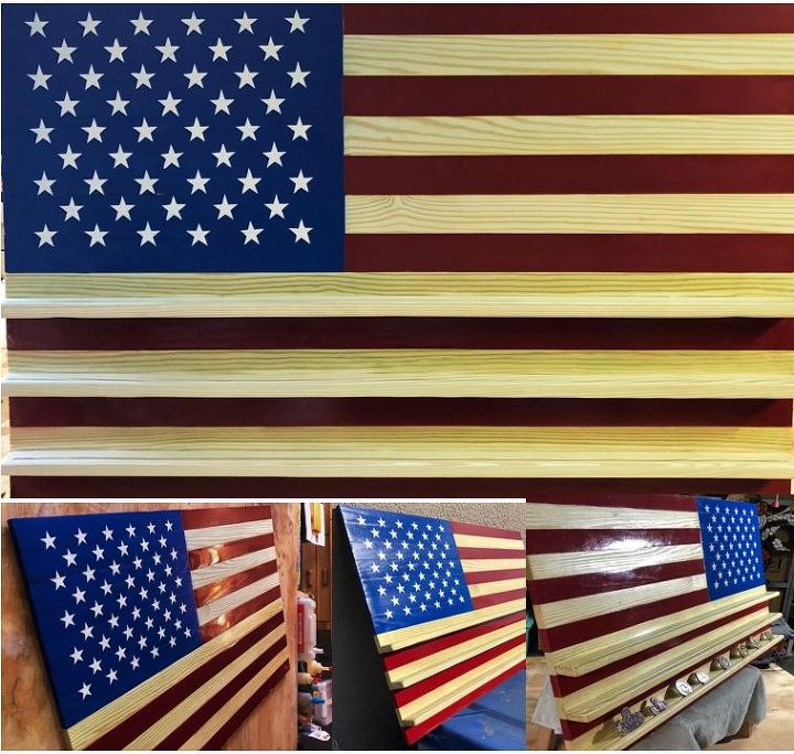 patriotic diy american flag build easy as red white and blue