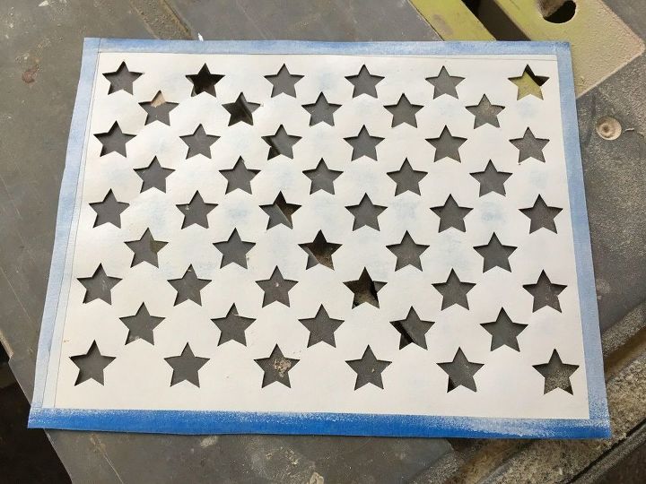 as rustic as is it gets the great american flag