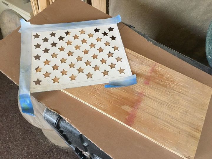 as rustic as is it gets the great american flag