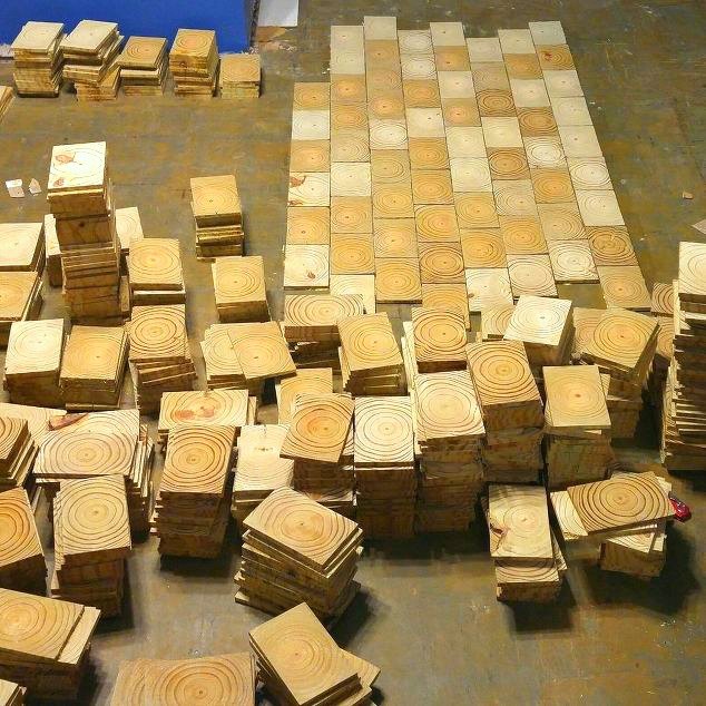 i made an end grain wood floor from scratch and saved myself 4000