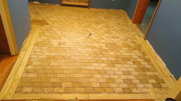 i made an end grain wood floor from scratch and saved myself 4000