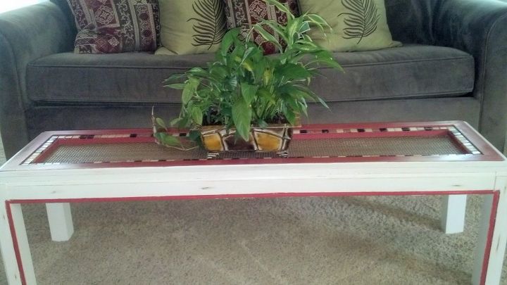 giving an outdated coffee table a new look