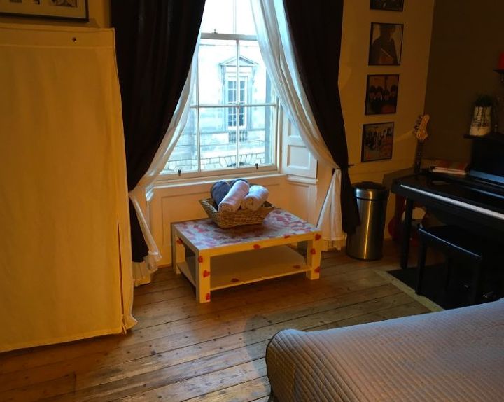 boring coffee table gets a bit of a face lift