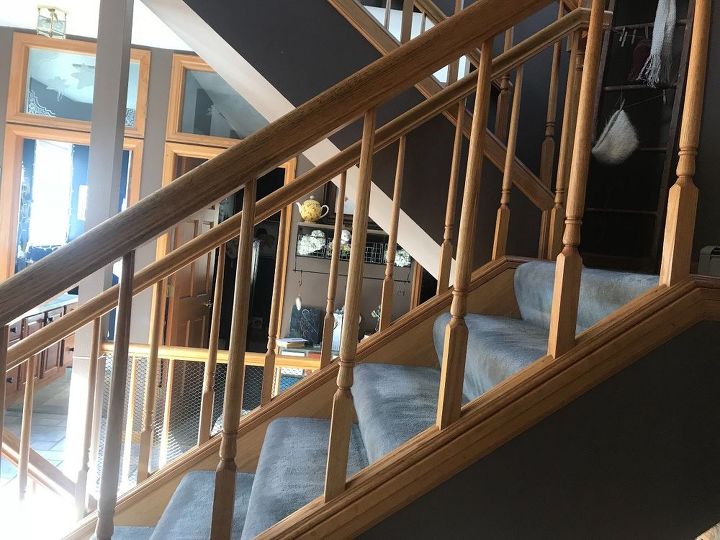 my wooden stair railings are spaced too far apart how can i fix them