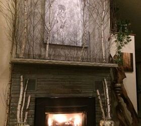 Decorate Fireplace Wall "naturally" on a Budget