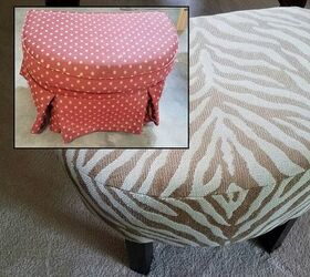 attached cushion ottoman make over