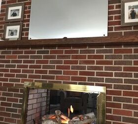 q how do you hang a tv on brick above the fireplace