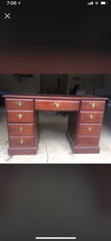 Broyhill Desk From Garage To Center Stage Hometalk