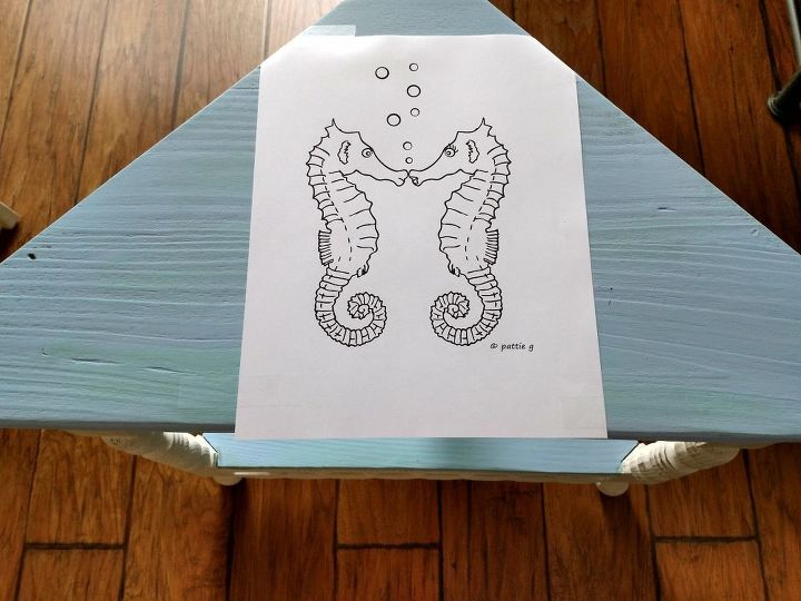 table redo from southwestern to beachy coastal, My own image