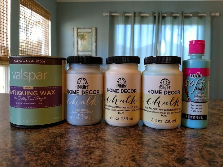 table redo from southwestern to beachy coastal, Paint that I used