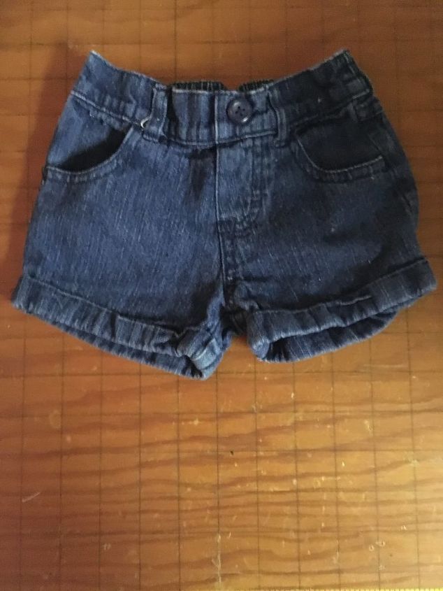 gardening flower tots made from upcycled toddler clothes