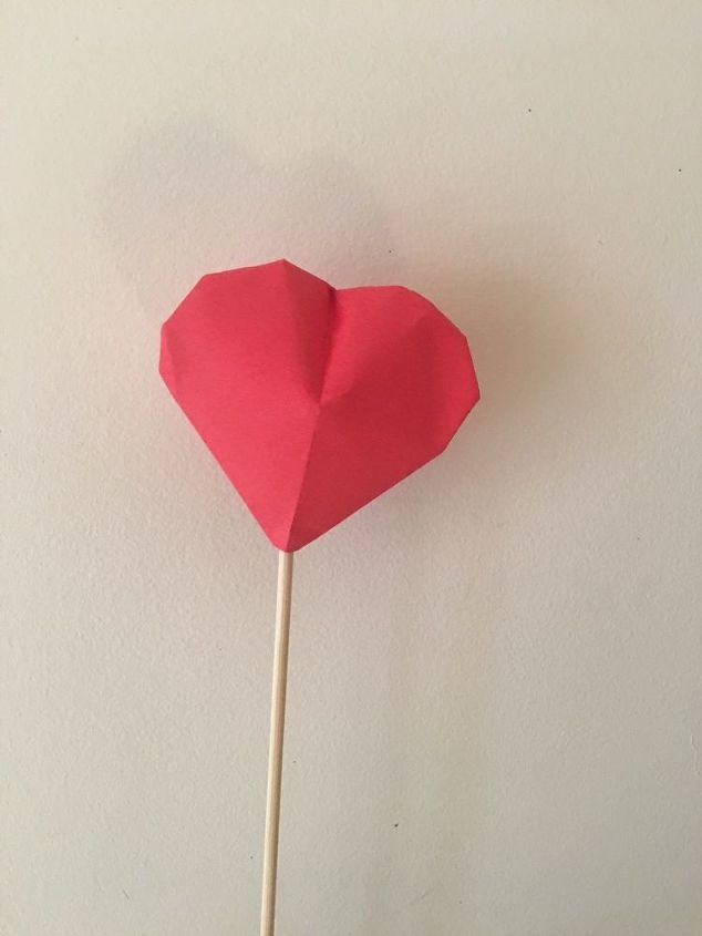 corazones de papel 3d de san valentn origami