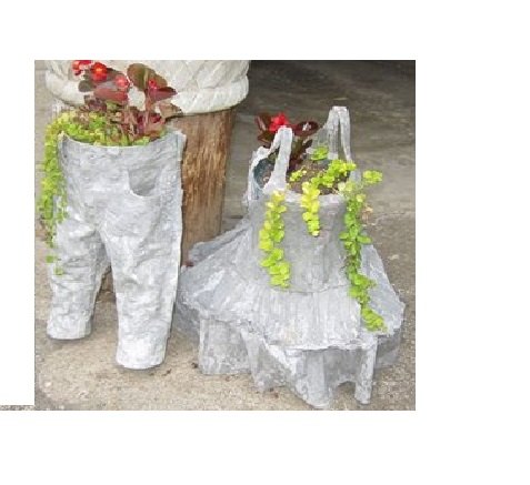 jardinera flower tots hecho de upcycled ropa de nio