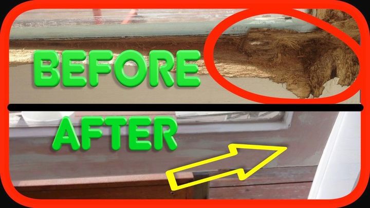 reparar uma moldura de janela podre, Lixo ou restaura o