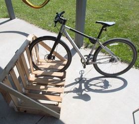 pallet bike rack