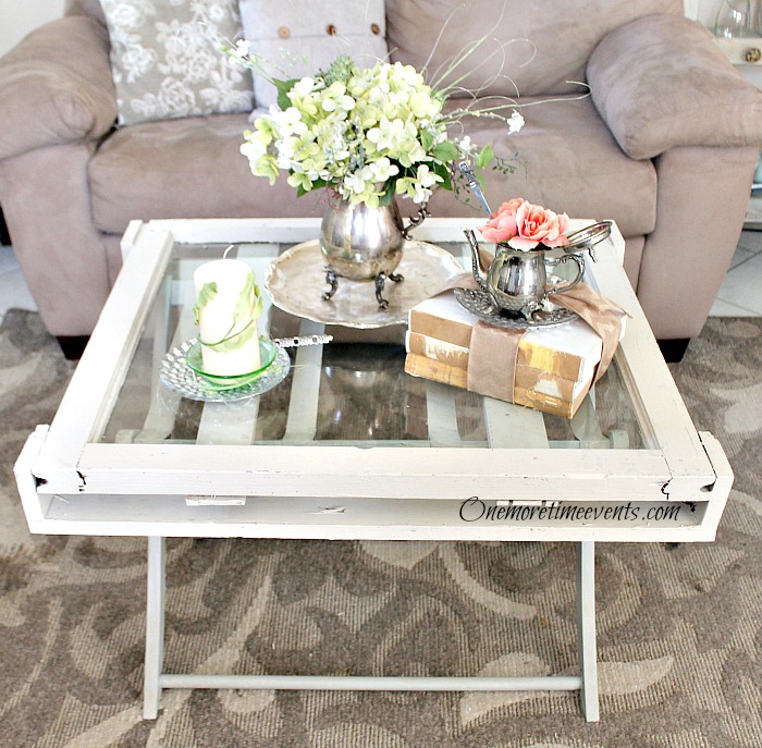 these coffee table ideas will inspire you to make your own, Rustic Vintage Window Coffee Table
