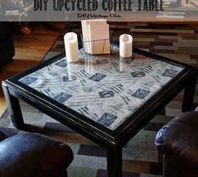these coffee table ideas will inspire you to make your own, Upcycled Vintage Coffee Table