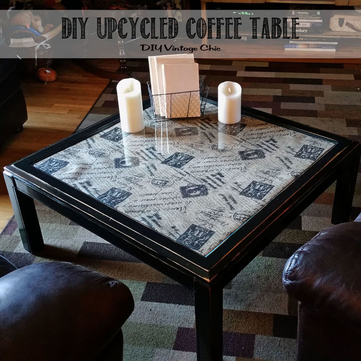 these coffee table ideas will inspire you to make your own, Upcycled Vintage Coffee Table