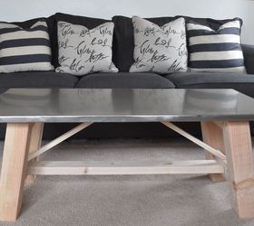 these coffee table ideas will inspire you to make your own, Faux Metal Coffee Table