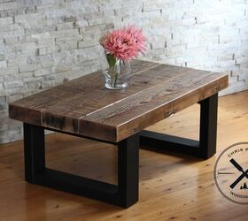these coffee table ideas will inspire you to make your own, Recycled Timber Modern Coffee Table
