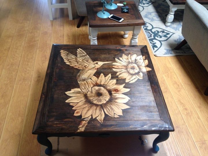 these coffee table ideas will inspire you to make your own, Coffee Table With Stained Design