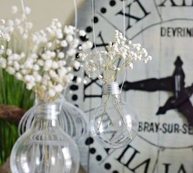 15 clever ways to repurpose old light bulbs, Elegant Hanging Display